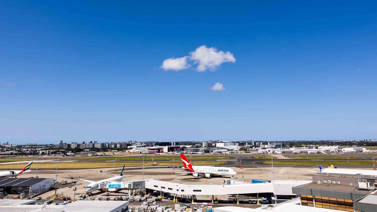 Zákulisí letiště Sydney
