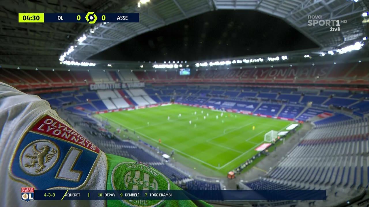 Fotbal: Olympique Lyon - AS Saint - Étienne